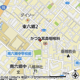 東京都大田区南六郷2丁目25周辺の地図