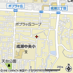 東京都町田市成瀬2丁目周辺の地図
