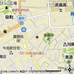 岐阜県美濃市常盤町1806周辺の地図