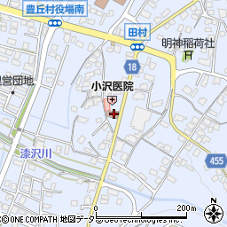 豊丘郵便局周辺の地図