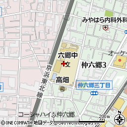 東京都大田区仲六郷3丁目11周辺の地図