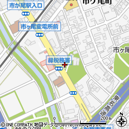 神奈川県横浜市青葉区市ケ尾町1050-9周辺の地図