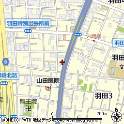 東京都大田区羽田2丁目6周辺の地図