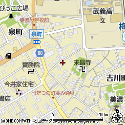 岐阜県美濃市1805周辺の地図