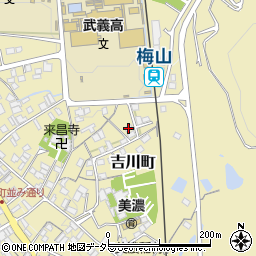 岐阜県美濃市1758周辺の地図