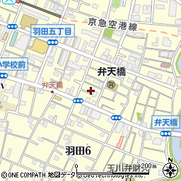 東京都大田区羽田5丁目24周辺の地図