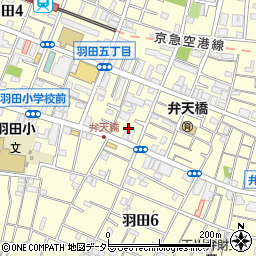 東京都大田区羽田5丁目23周辺の地図
