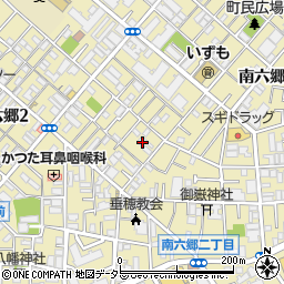 東京都大田区南六郷2丁目6周辺の地図