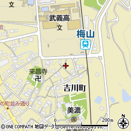 岐阜県美濃市吉川町1757周辺の地図