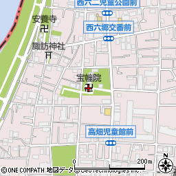 宝幢院周辺の地図