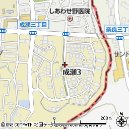 東京都町田市成瀬3丁目周辺の地図
