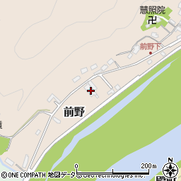 岐阜県美濃市前野64周辺の地図