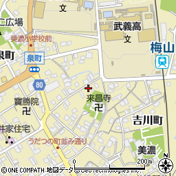 岐阜県美濃市1794周辺の地図