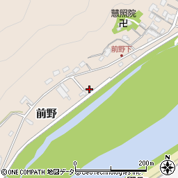 岐阜県美濃市前野58周辺の地図