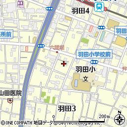 東京都大田区羽田3丁目2周辺の地図