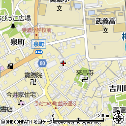 岐阜県美濃市1803周辺の地図