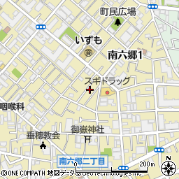 東京都大田区南六郷2丁目11周辺の地図