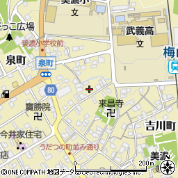 岐阜県美濃市1801周辺の地図