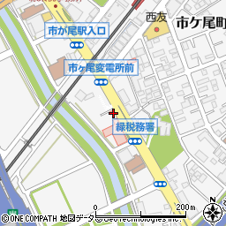 神奈川県横浜市青葉区市ケ尾町23周辺の地図