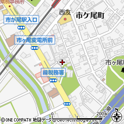 神奈川県横浜市青葉区市ケ尾町1050-14周辺の地図