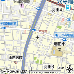 東京都大田区羽田3丁目1周辺の地図