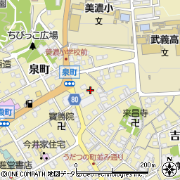 岐阜県美濃市34周辺の地図