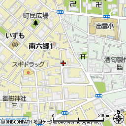 東京都大田区南六郷1丁目周辺の地図