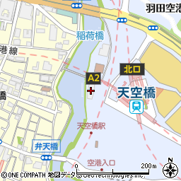 東京国際空港下水道ポンプ場周辺の地図