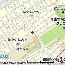 神奈川県相模原市中央区緑が丘周辺の地図