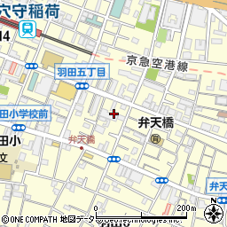 東京都大田区羽田5丁目20周辺の地図