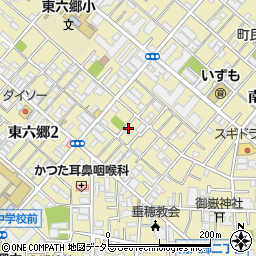 東京都大田区南六郷2丁目5周辺の地図