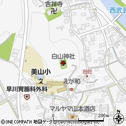 白山神社周辺の地図