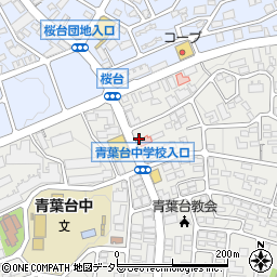 コインパーク横浜青葉台１丁目第２駐車場周辺の地図