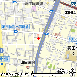 東京都大田区羽田2丁目5周辺の地図
