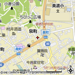 岐阜県美濃市38-11周辺の地図