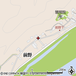 岐阜県美濃市前野58-2周辺の地図
