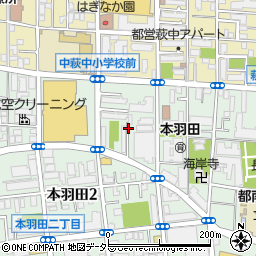 東京都大田区本羽田2丁目4周辺の地図