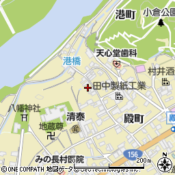 岐阜県美濃市1455-1周辺の地図