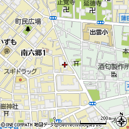 東京都大田区南六郷1丁目18周辺の地図