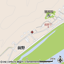 岐阜県美濃市前野103周辺の地図