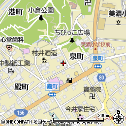 岐阜県美濃市1573-13周辺の地図