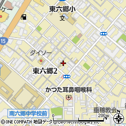 東京都大田区東六郷2丁目11周辺の地図
