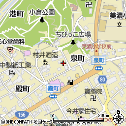 岐阜県美濃市1573周辺の地図