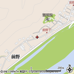 岐阜県美濃市前野95周辺の地図