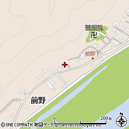 岐阜県美濃市前野106周辺の地図