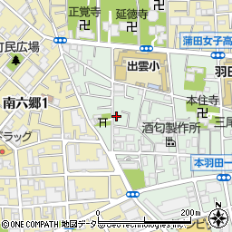 東京都大田区本羽田1丁目10-15周辺の地図