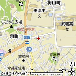 岐阜県美濃市29周辺の地図
