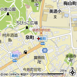 岐阜県美濃市1587周辺の地図