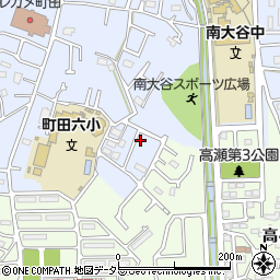 東京都町田市南大谷1253-16周辺の地図