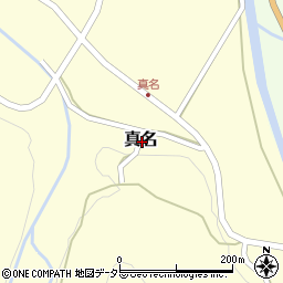鳥取県岩美郡岩美町真名周辺の地図